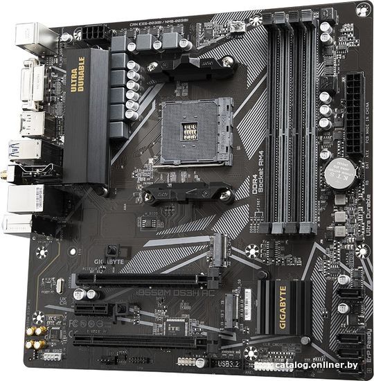 Материнская плата Gigabyte B550M DS3H AC (rev. 1.5/1.6)
