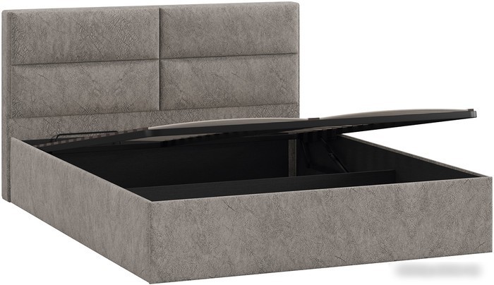 Кровать Трия Глосс универсальный тип 1 с ПМ 160x200 (микровелюр Wellmart Latte)