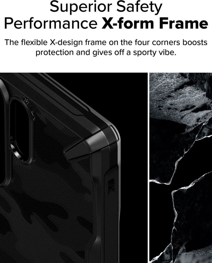 Чехол для телефона Ringke Fusion X для Galaxy S25 Ultra Camo Black