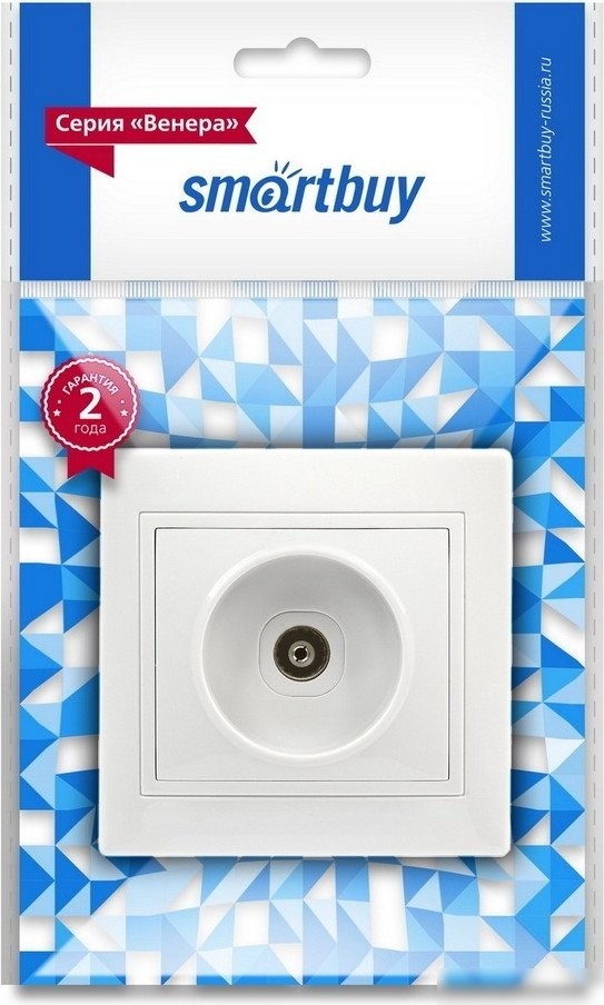 Розетка телевизионная SmartBuy Венера SBE-01w-S1-TV