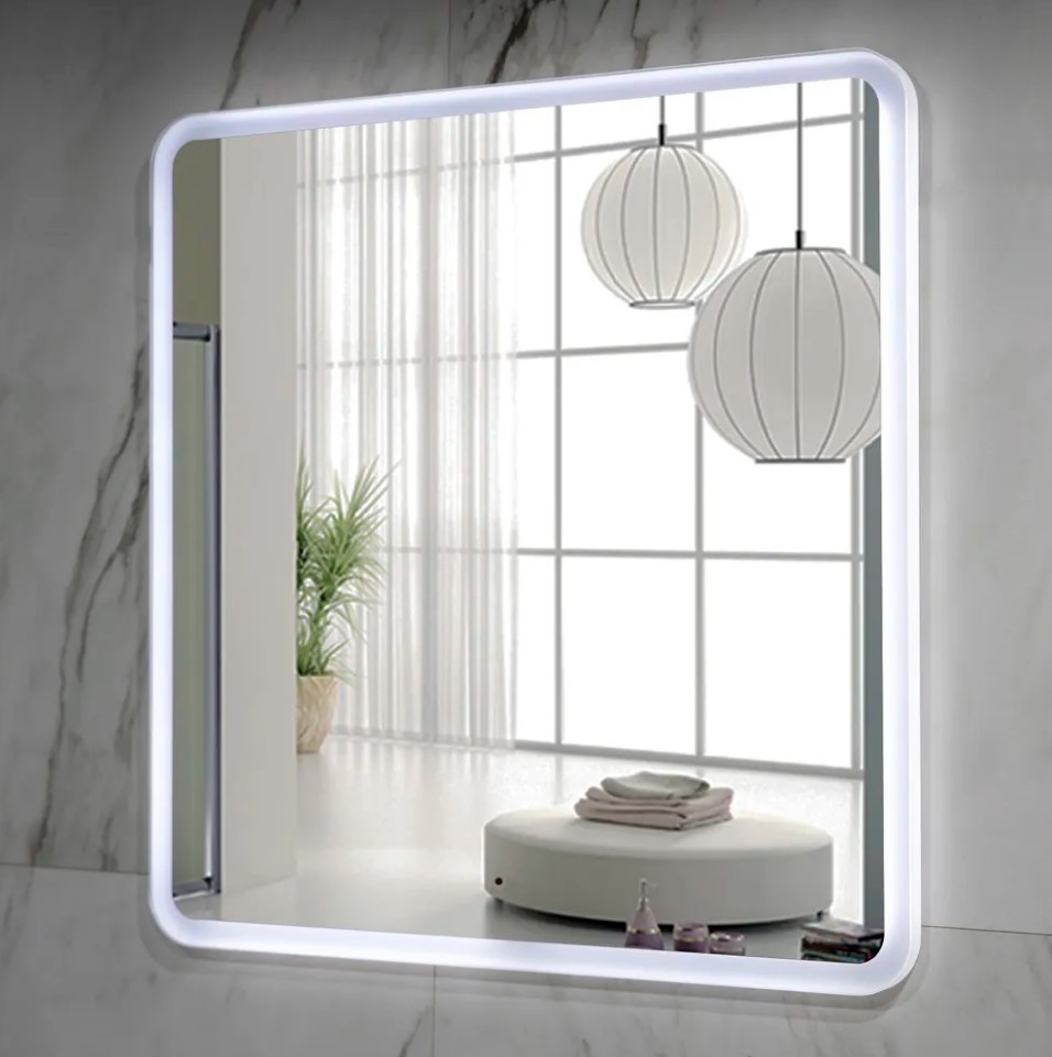 Пекам Зеркало Marta 80x80 marta-80x80B (с подсветкой,с бесконтактным сенсором)