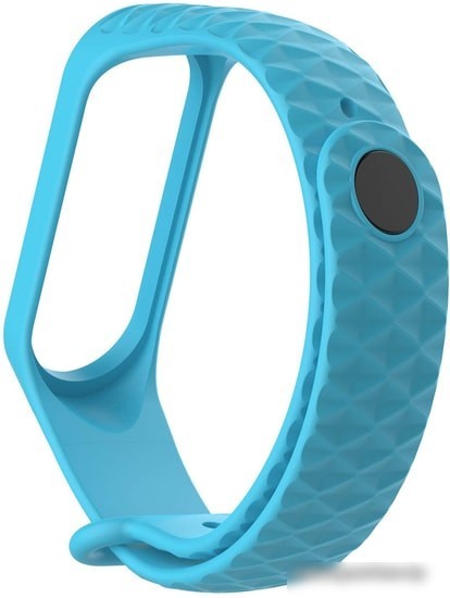 Ремешок Xiaomi ребристый для Mi Band 3 (голубой)