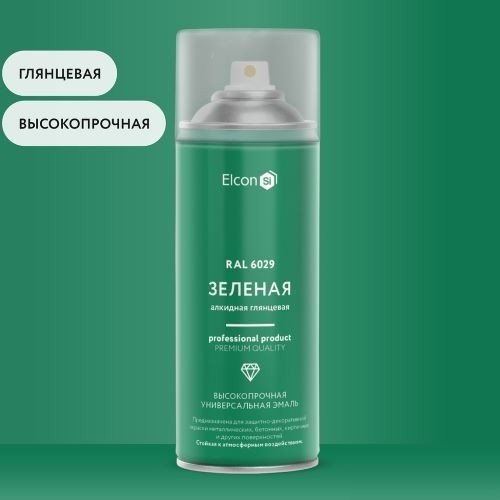 Эмаль Elcon Универсальная алкидная RAL 6029 0.52 л (глянцевый зеленый)