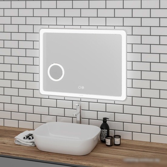 Мебель для ванных комнат Grossman Зеркало Leo LED 100x80 1610080