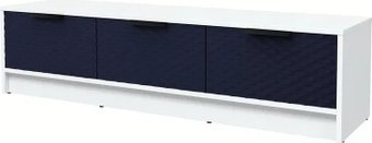 Тумба Интерлиния ТВ Концепт КТ-ТВ3-35 Техно (белый платинум/индиго)