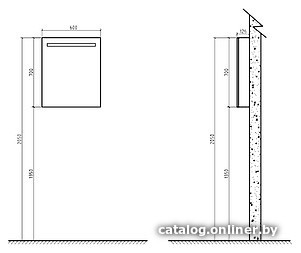 BelBagno Шкаф с зеркалом SPC-1A-DL-BL-600