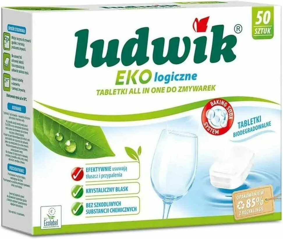Таблетки для посудомоечной машины Ludwik Eco All in One (50 шт)