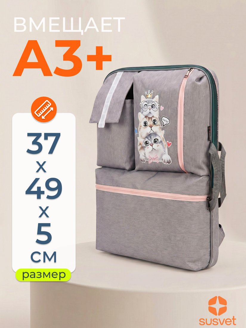 Школьный рюкзак Susvet С-3034-2-24 (котобашня)