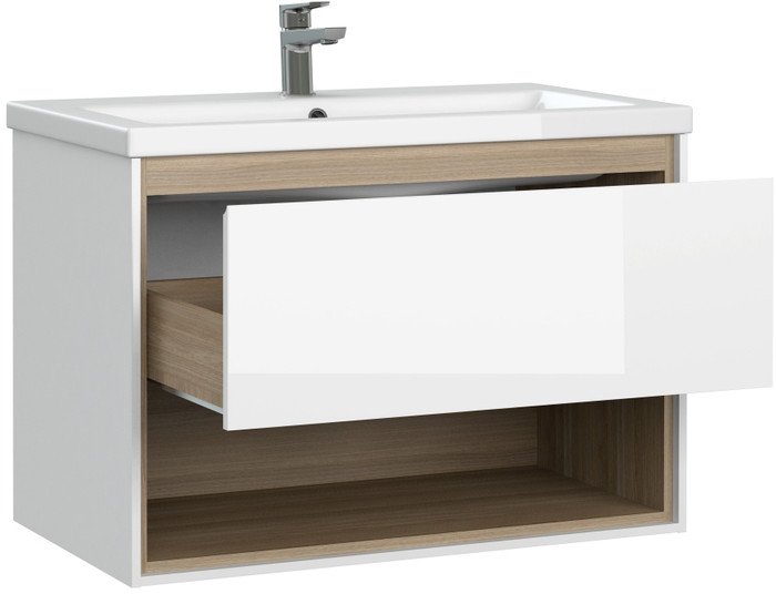 Cersanit Тумба с умывальником Louna 80 + Como 80