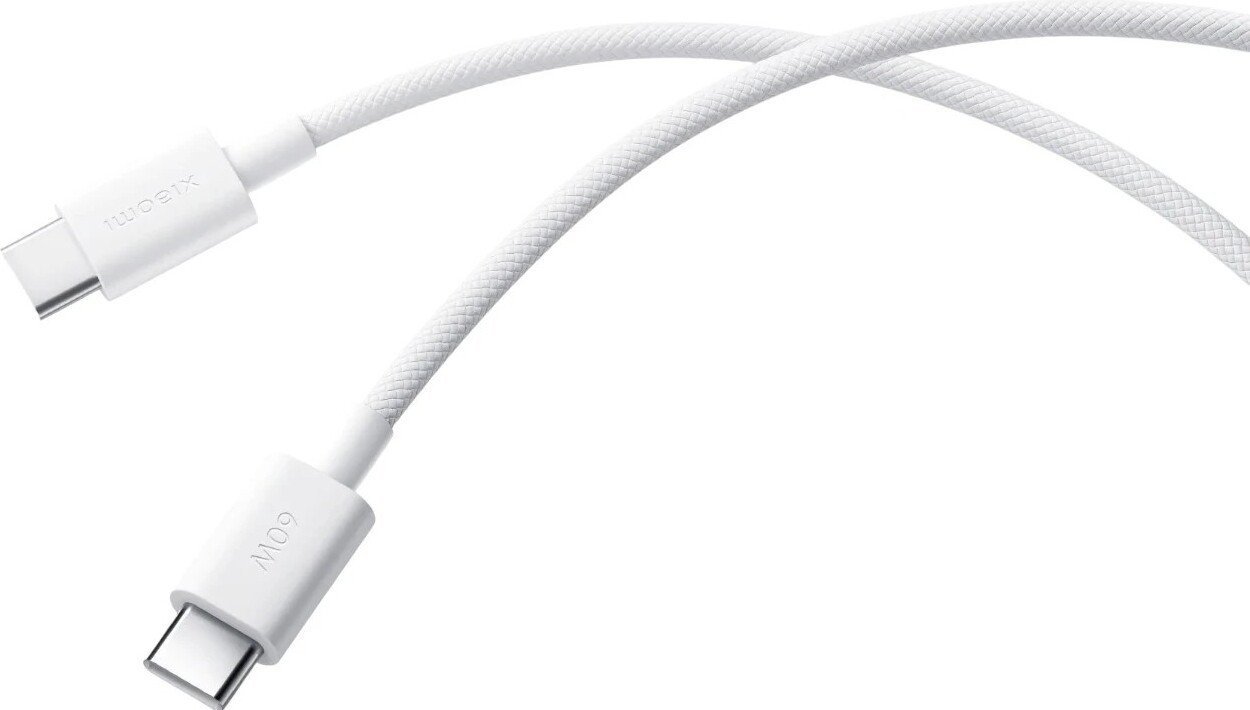 Кабель Xiaomi 3A Braided USB Type-C - USB Type-C BHR0878GL (1 м, белый)