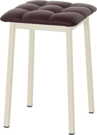 Табурет AMC Comfort 7К3.14 (кожзам, бордо/слоновая кость)