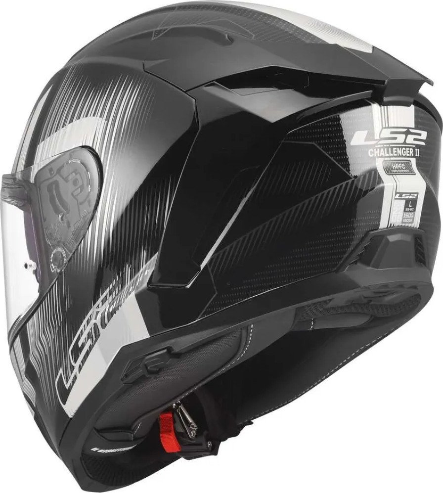 Мотошлем LS2 FF817 Challenger II Nitro (XS, черный/серый)