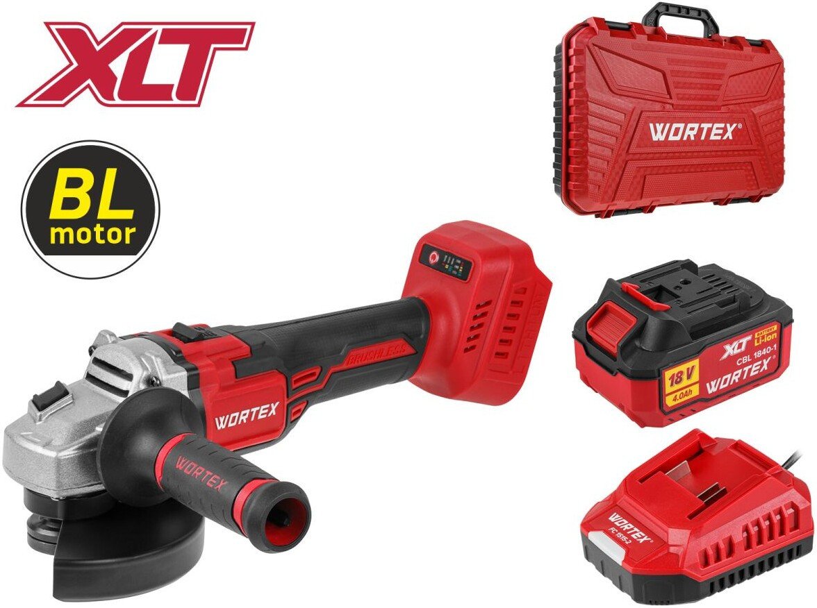 Угловая шлифмашина Wortex CAG 1812 S ALL1 XLT SET 2329179 (с 1-им АКБ, кейс) Угловая шлифмашина Wortex CAG 1812 S ALL1 XLT SET 2329179 (с 1-им АКБ, кейс)