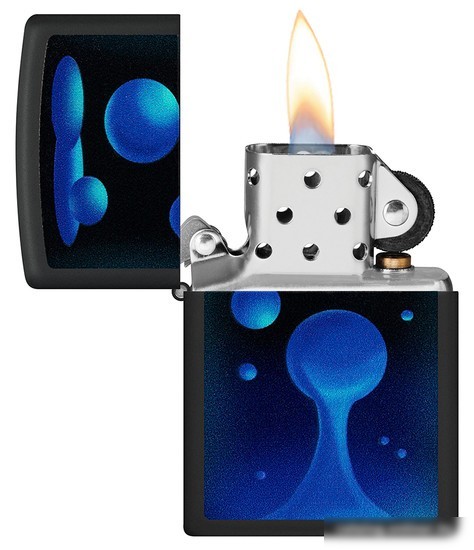 Зажигалка Zippo Lava Lamp Black Matte 48675