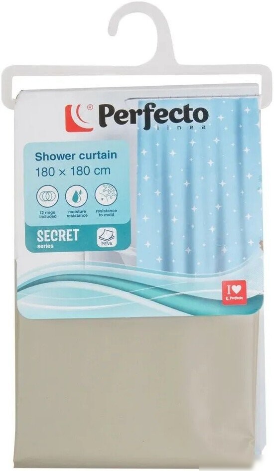 Шторка-занавеска для ванны Perfecto Linea Secret 36-118101 (лампы)