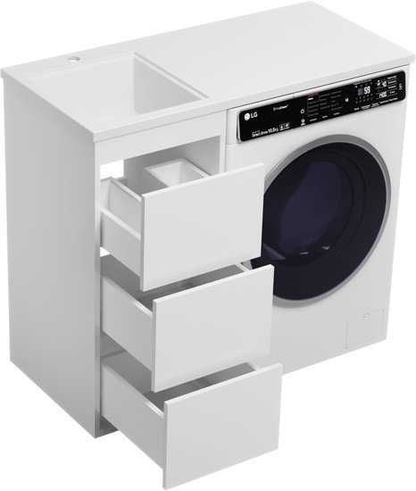 Brevita Тумба под умывальник Grafit 40 GRA-01040-023Я (левый, белый)