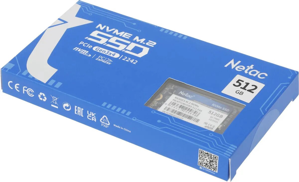 SSD Netac NV30ES 512GB NT01NV30ES-512-E4X