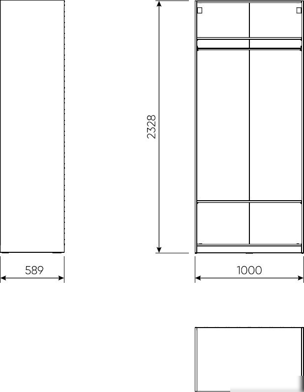 Шкаф-гармошка Mio Tesoro Макс 100x58x233 2.06.07.250.4 (серый)