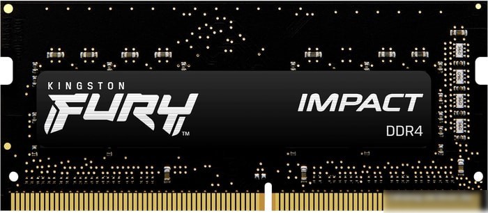 Оперативная память Kingston FURY Impact 2x8GB DDR4 SODIMM PC4-25600 KF432S20IBK2/16