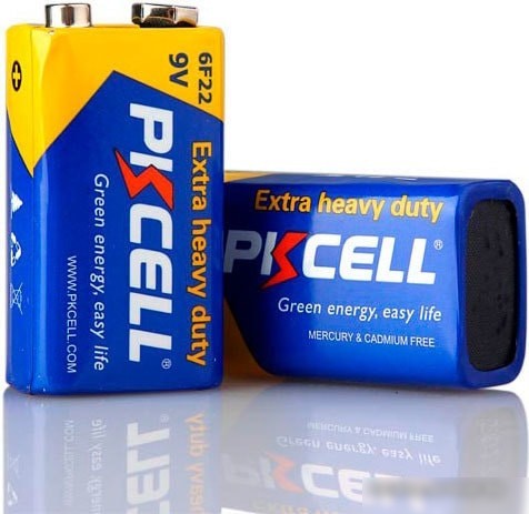 Батарейки PKCELL Extra Heavy Duty Battery 6F22 9V