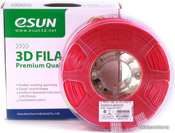 Esun ABS 1.75 мм 1000 г (пурпурный)