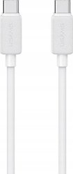 Кабель Usams US-SJ696 USB Type-C - USB Type-C (2 м, белый)
