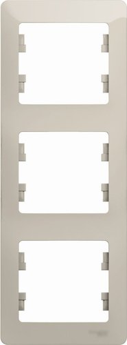 Рамка Systeme Electric Glossa GSL000907 (молочный)