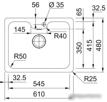 Кухонная мойка Franke Bell BCX 110-55 TL 122.0689.806