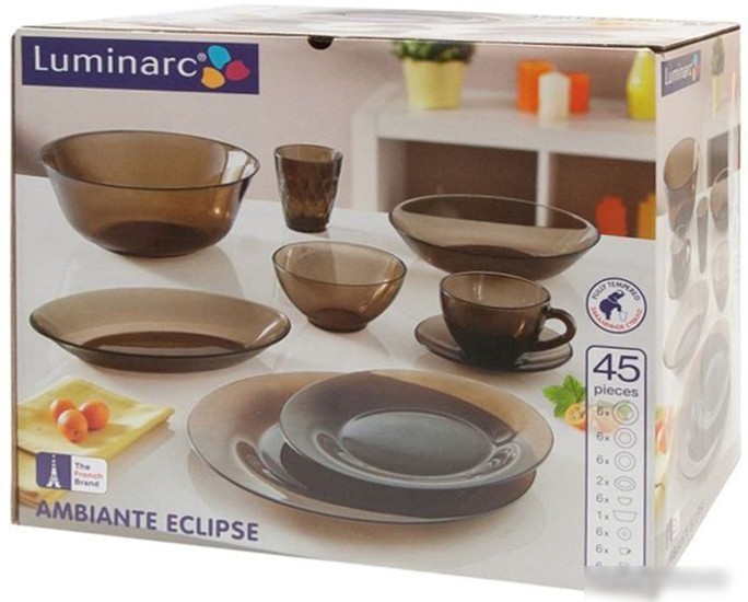 Столовый сервиз Luminarc Ambiante L5181 (дымчатый)