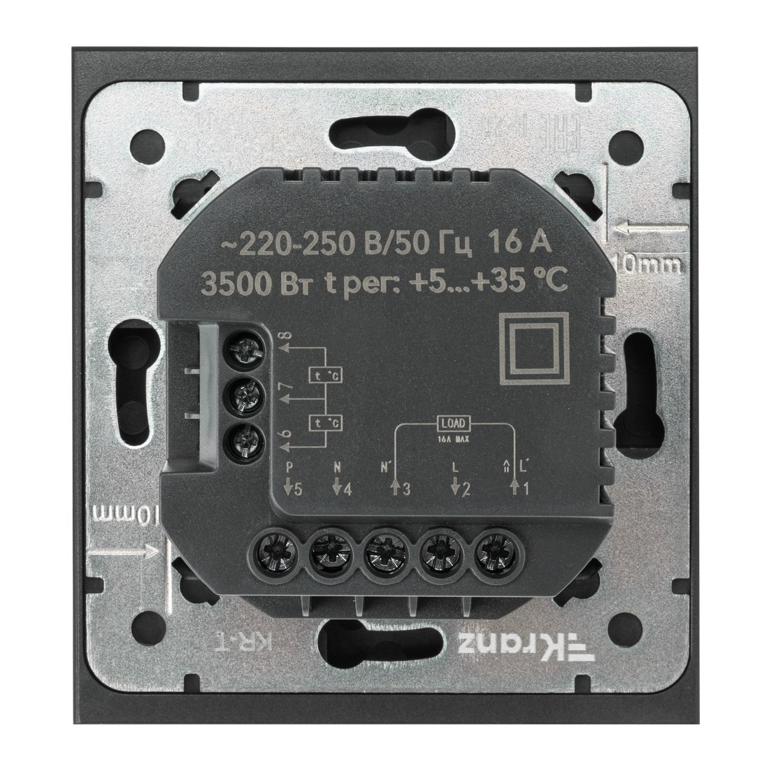 Терморегулятор Kranz Strong Wi-Fi KR-78-0728-5 (антрацит)