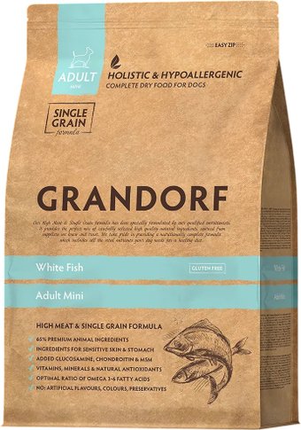 Сухой корм для собак Grandorf Mini Breeds White Fish 3 кг