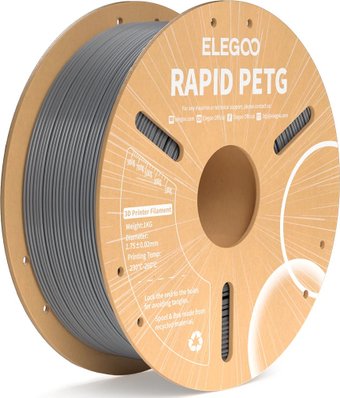 Пластик Elegoo Petg Rapid 50.203.0312 (1кг, космический серый)