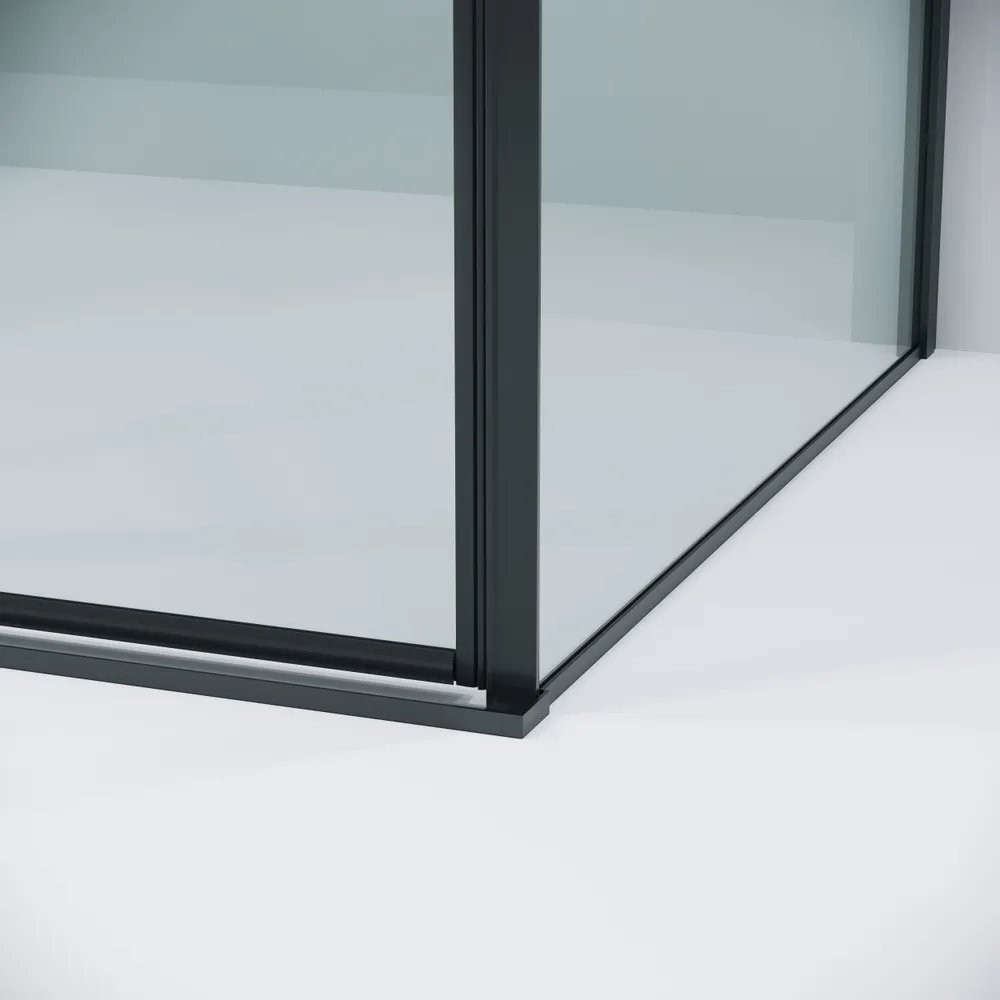 Душевой уголок Grossman Galaxy 140х100х195 120.K33.01.1410.21.00 (черный матовый/прозрачное стекло)