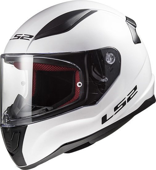 Мотошлем LS2 FF353 Rapid Kid mini Single Mono (M, белый)