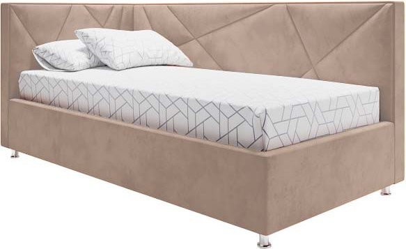 Кровать Elmax Катания 100x200 угол левый (Glory 01) Кровать Elmax Катания 100x200 угол левый (Glory 01)