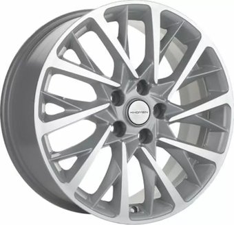 Литые диски Khomen KHW1804 Kodiaq/Tiguan 18x7.5" 5x112мм DIA 57.1мм ET 43мм F-Silver FP