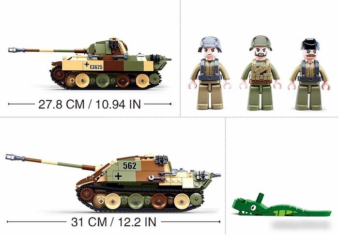 Конструктор Sluban Армия M38-B0859 Medium Tank