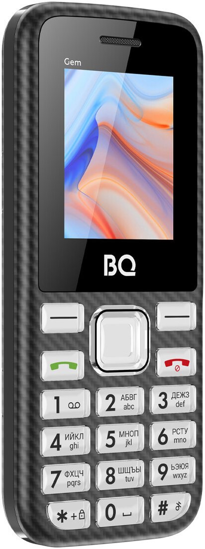 Кнопочный телефон BQ BQ-1860 Gem (черный)