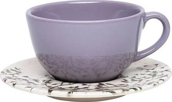 Чашка с блюдцем Oxford Unni Shape Lilac 102957 AY04-5625