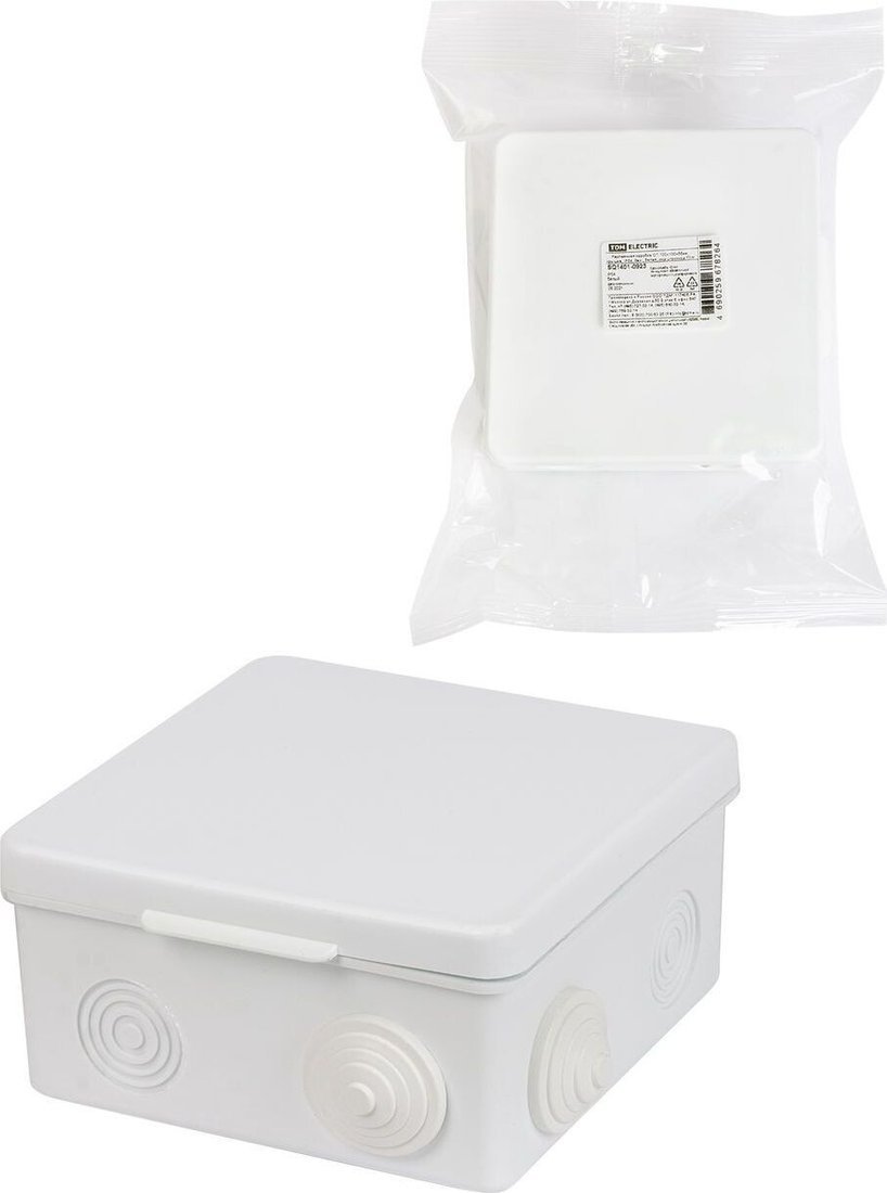 Накладная коробка TDM Electric SQ1401-0923 (белый)