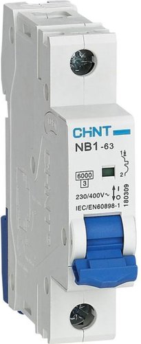 Выключатель автоматический Chint NB1-63 1P 01A 6кА D (DB) (R) 179627