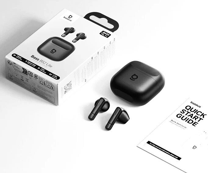 Наушники Baseus Bass BS2 Lite (черный)