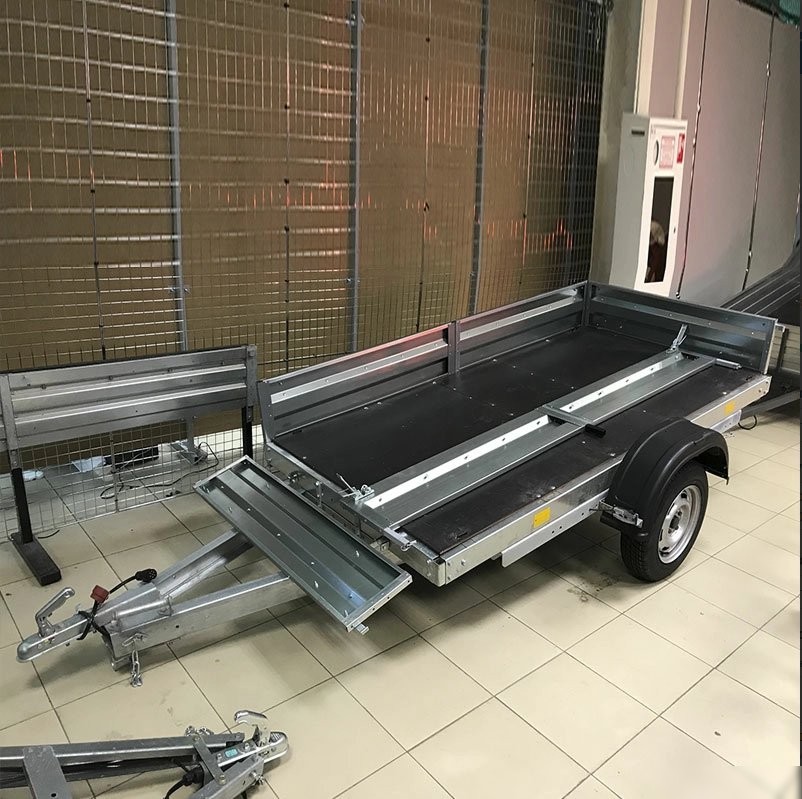 Одноосный прицеп AvtoS A20M1B (2000x1300x300, R13, ресс. 3302(ГАЗ-1лист), тент 400мм)