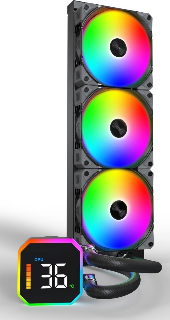 Система жидкостного охлаждения для процессора Montech HyperFlow Digital 360 (черный)