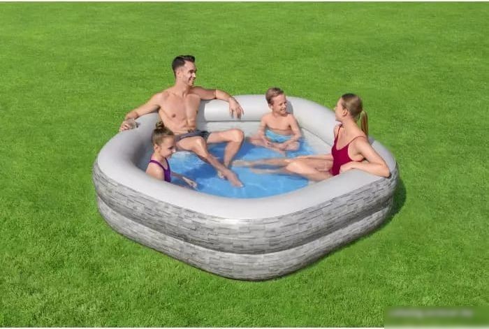 Надувной бассейн Bestway Splash Paradise 54423 (213х206х53)