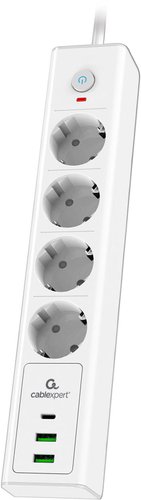 Сетевой фильтр Cablexpert Exnovo EXN-4-CU2-W-2