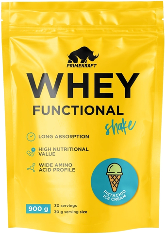 Протеин Prime Kraft Whey Functional Shake (900 г, фисташковое мороженое)