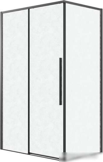 Душевой уголок Grossman Galaxy 120x90x195 120.K33.01.1290.21.02 (черный матовый/шиншилла стекло)