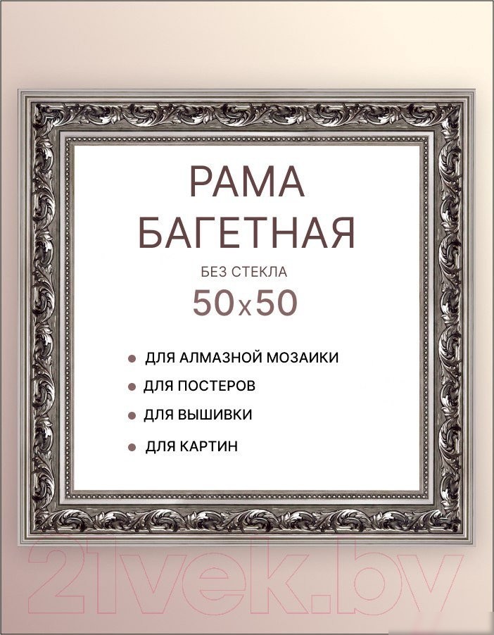 Фоторамка Декарт 50x50 8Л3506 (серебристый)