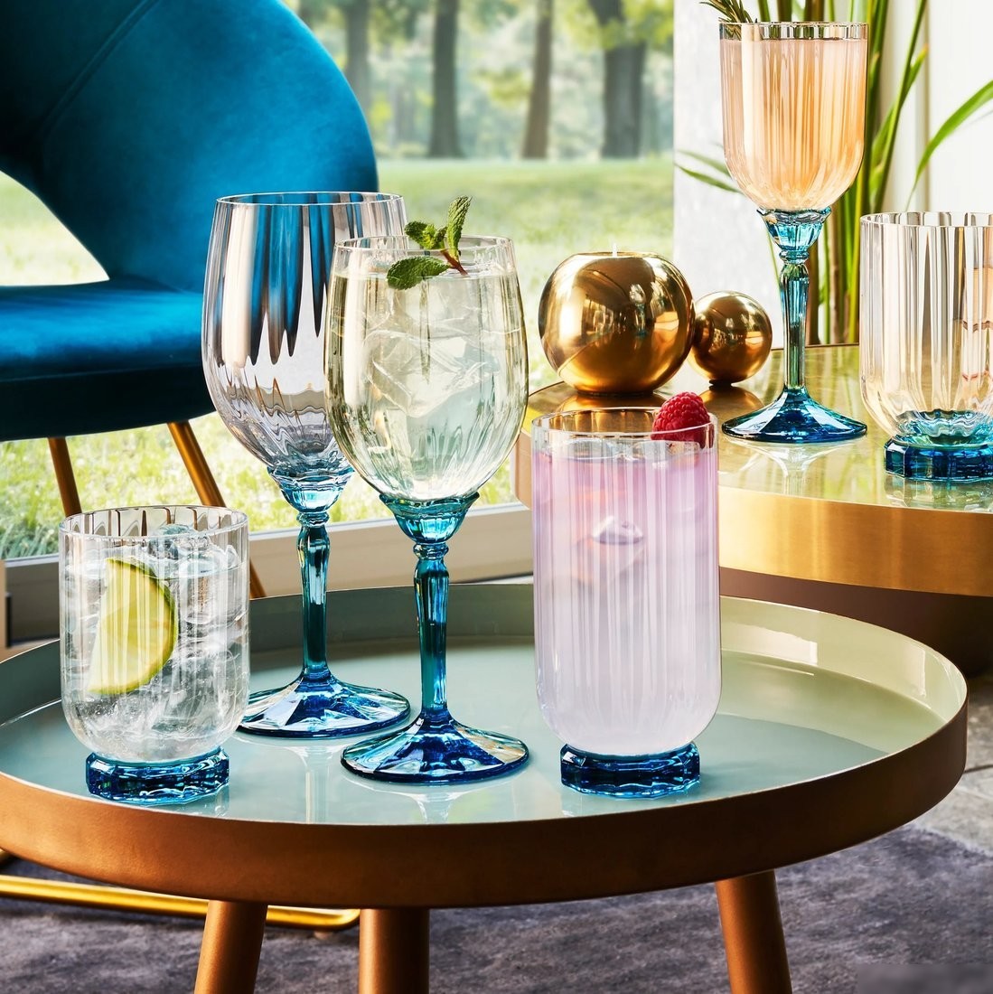 Набор бокалов для вина Bormioli Rocco Флориан Lucent Blue 1.99419 (4 шт, 535 мл)